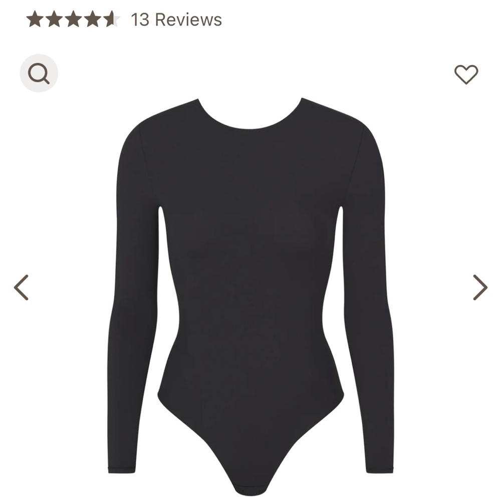 Fit Everybody Low Back Long Sleeve Bodysuit